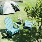All-Weather Folding Plastic Outdoor Patio Adirondack Chairs