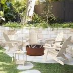 All-Weather Folding Plastic Outdoor Patio Adirondack Chairs