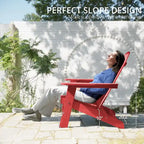 All-Weather Folding Plastic Outdoor Patio Adirondack Chairs