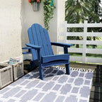 All-Weather Folding Plastic Outdoor Patio Adirondack Chairs