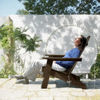 All-Weather Folding Plastic Outdoor Patio Adirondack Chairs