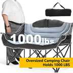 DoCred Double Camping Chair, Fully Padded Folding Camping Duo Chair