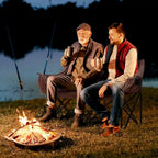 DoCred Double Camping Chair, Fully Padded Folding Camping Duo Chair