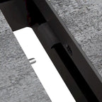 Extendable Aluminum Dining Table with Umbrella Hole