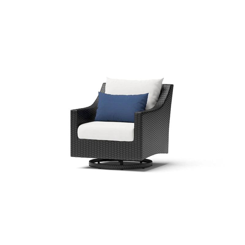 Deco 8 Piece Sunbrella Outdoor Patio Motion Fire Set with Table