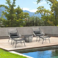 Manhattan Comfort Ashland Modern 3-Piece Patio Conversation Set