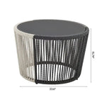 Manhattan Comfort Ashland Modern 3-Piece Patio Conversation Set