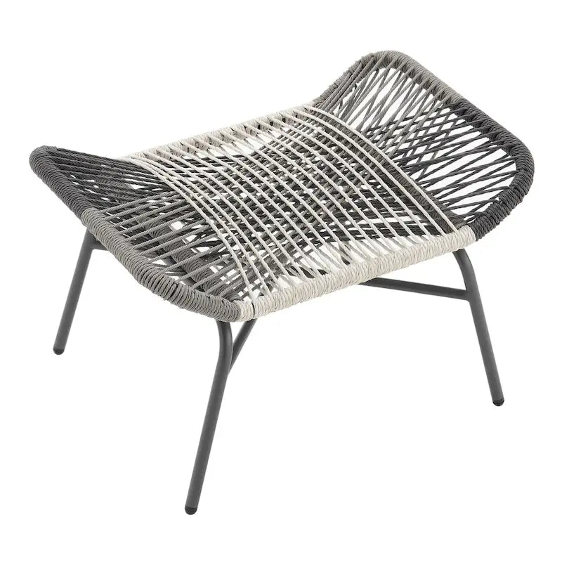 Manhattan Comfort Ashland Modern 3-Piece Patio Conversation Set