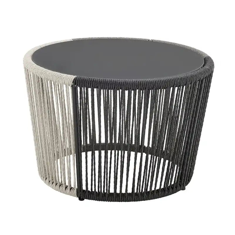 Manhattan Comfort Ashland Modern 3-Piece Patio Conversation Set