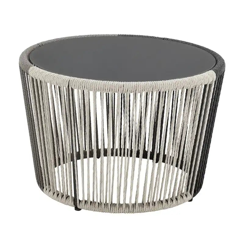 Manhattan Comfort Ashland Modern 3-Piece Patio Conversation Set