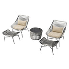 Manhattan Comfort Ashland Modern 3-Piece Patio Conversation Set