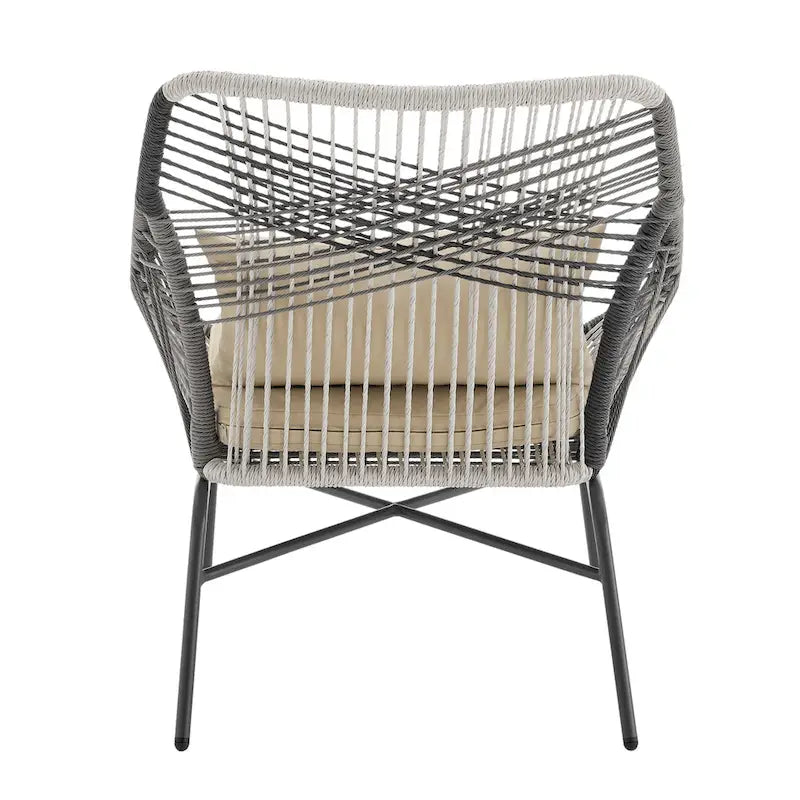 Manhattan Comfort Ashland Modern 3-Piece Patio Conversation Set