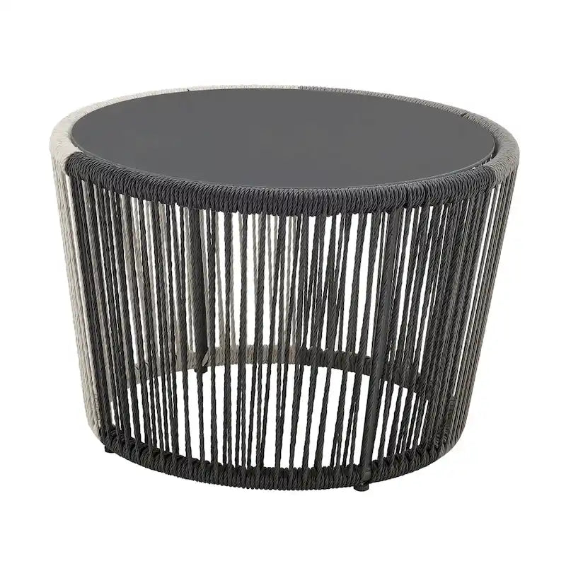 Manhattan Comfort Ashland Modern 3-Piece Patio Conversation Set