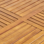 Durable 31.5in Square Wood Patio Table Available