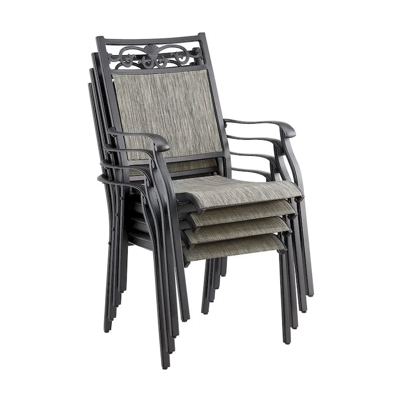 Outdoor Patio Dining with 8 Chairs and 1 Table