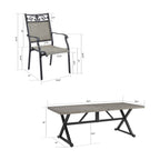 Outdoor Patio Dining with 8 Chairs and 1 Table
