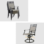 Outdoor Patio Dining with 8 Chairs and 1 Table