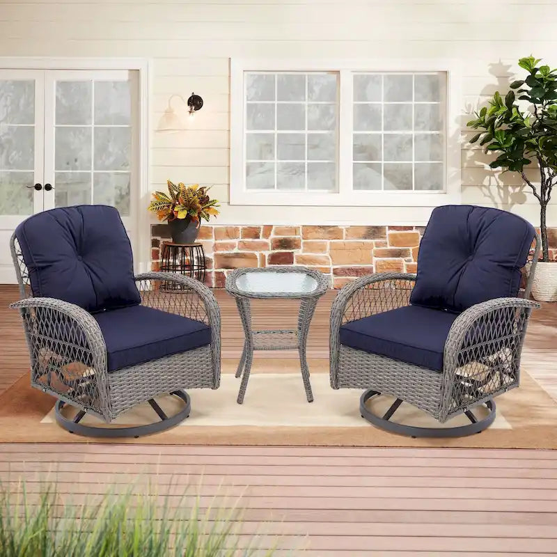 Swivel Rocker Patio Conversation Set