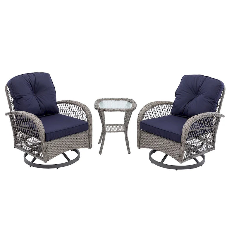 Swivel Rocker Patio Conversation Set