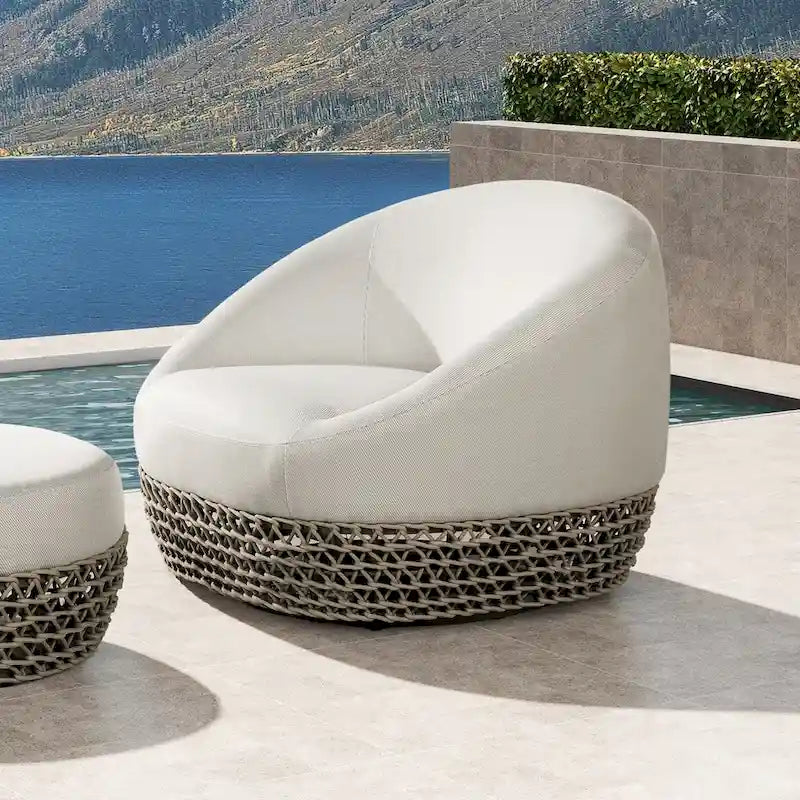 Willow Rope Woven Deep Seating Patio Conversation