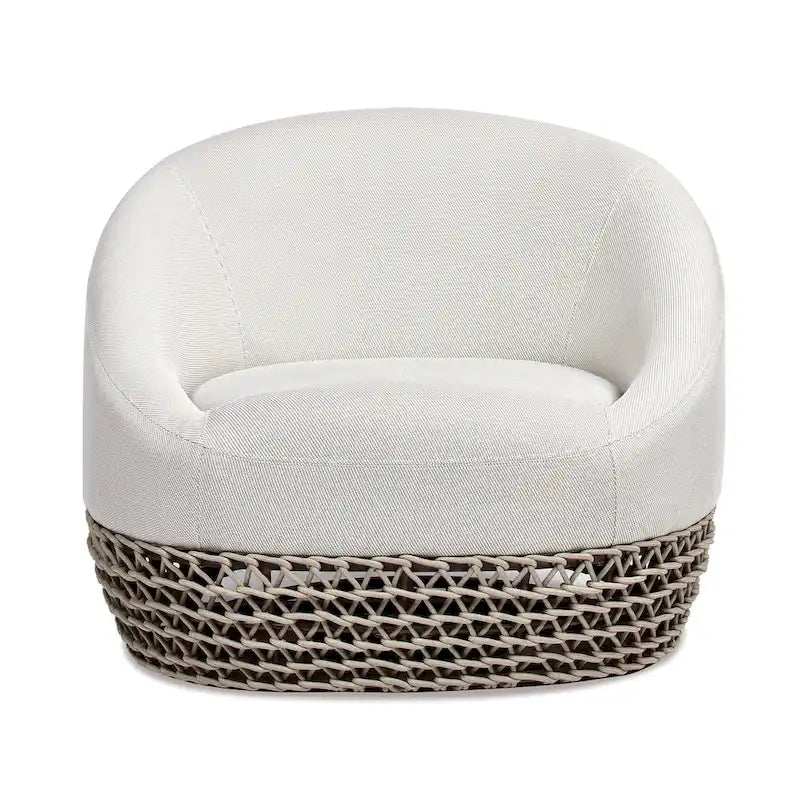 Willow Rope Woven Deep Seating Patio Conversation