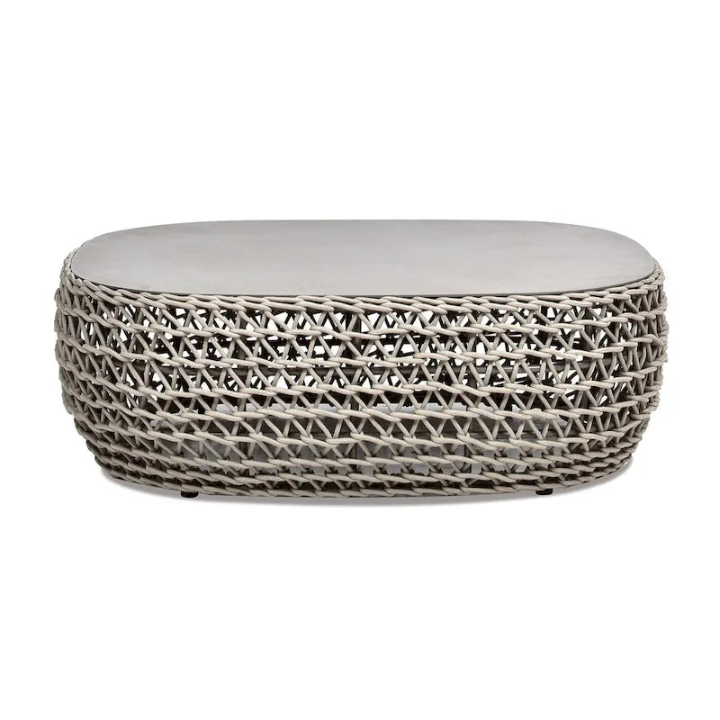 Willow Rope Woven Deep Seating Patio Conversation