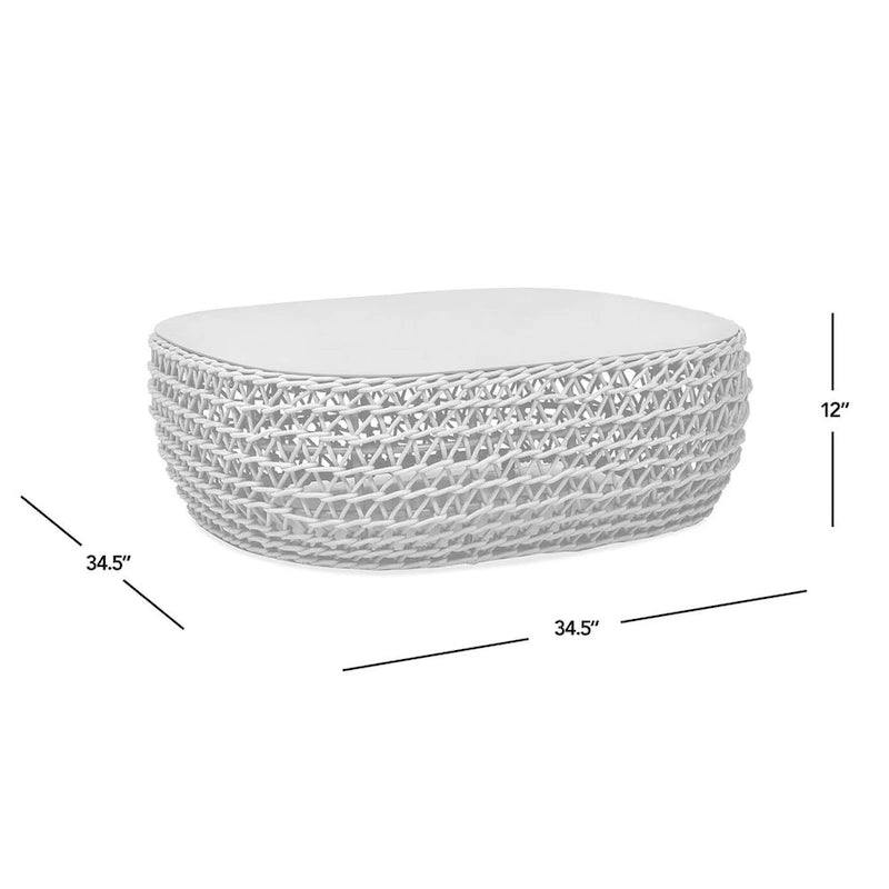 Willow Rope Woven Deep Seating Patio Conversation