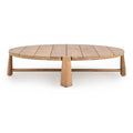 Classic Home Aston 65 Outdoor Round Coffee Table Natural Finish