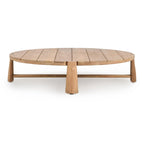 Classic Home Aston 65 Outdoor Round Coffee Table Natural Finish