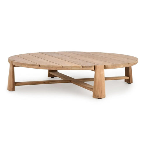 Aston 65 Outdoor Round Coffee Table Natural Finish