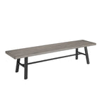 Outdoor Dining Metal Picnic Bench for Garden, Porch, Backyard