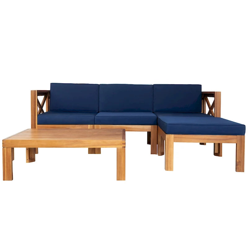 Outdoor Sectional Sofa with Cushions