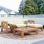 Outdoor Sectional Sofa with Cushions