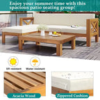 Outdoor Sectional Sofa with Cushions