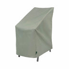 Modern Leisure Basics Stackable Patio Chair Cover, 27 Square X 49H, Sage - 27L x 27W x 49H