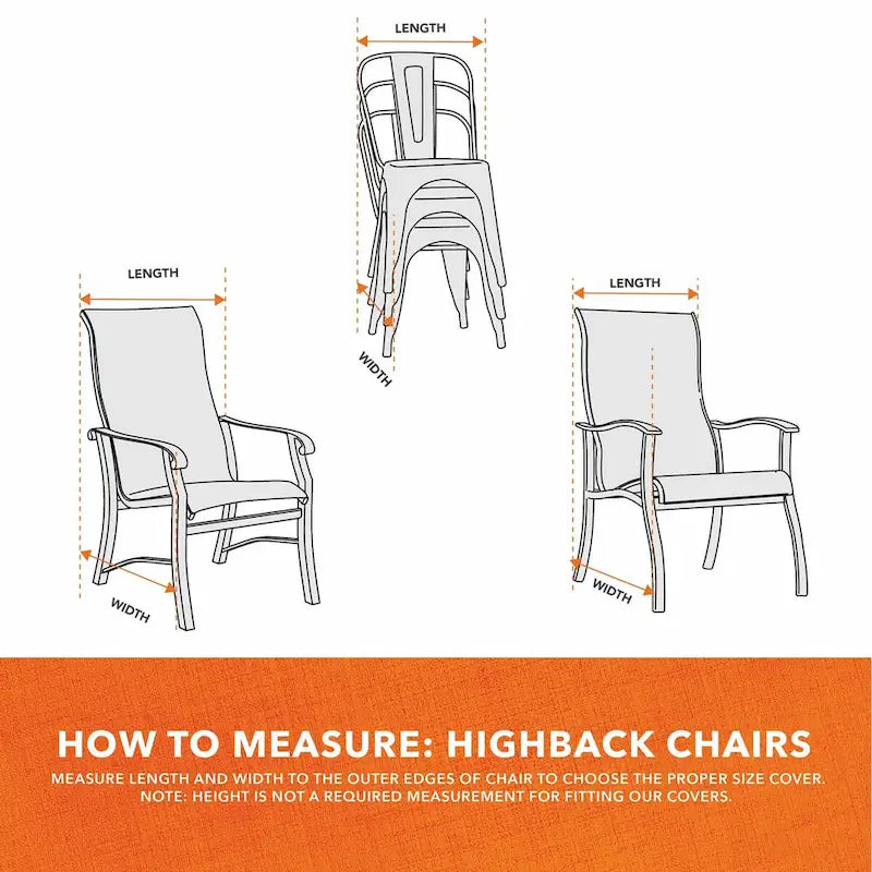 Basics Stackable Patio Chair Cover