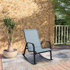 Textilene Detachable Rocking Chair in Grey-Blue