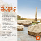 Classic Accessories Veranda Water-Resistant 65 Inch Round Patio Daybed Cover