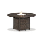 Paradise Trail Medium Brown/Beige Outdoor Fire Pit Table
