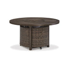Paradise Trail Medium Brown/Beige Outdoor Fire Pit Table