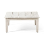 Outdoor Acacia Wood & Wicker Sectional Sofa