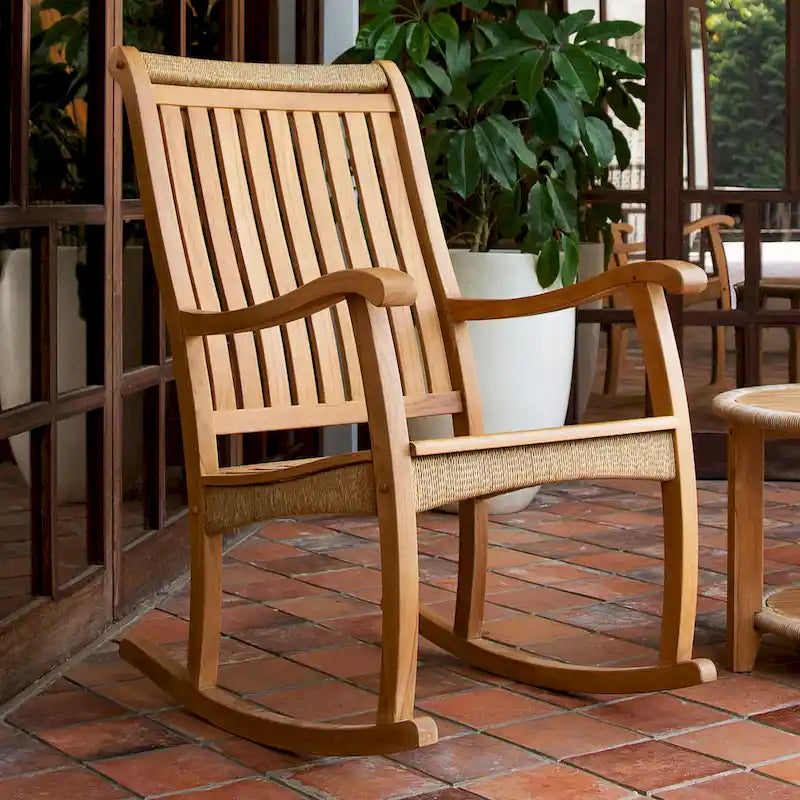 Cambridge Casual Marrakesh 3-piece Teak Wood Outdoor Rocking chair set