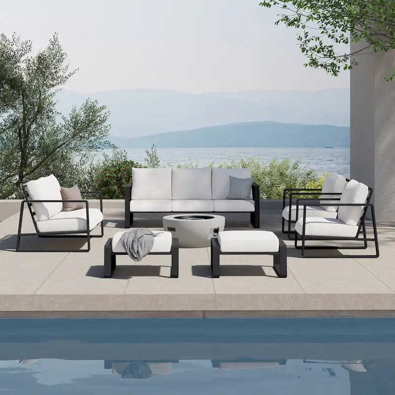 Melbourne 7-piece Fire Seating Set
