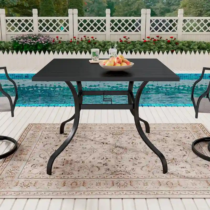 37 Patio Steel Square Dining Table