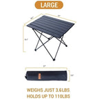 Ultralight Aluminum Folding Camping Table