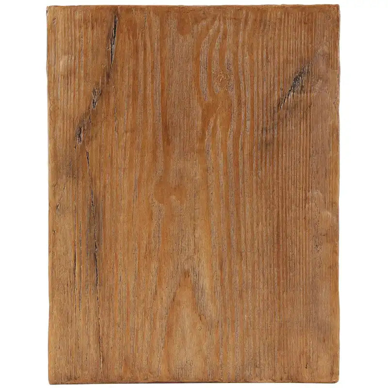 Magnesium Oxide Outdoor Accent Table or with Natural Textured Wood Grain - Cream or Brown - Roche River Dcor