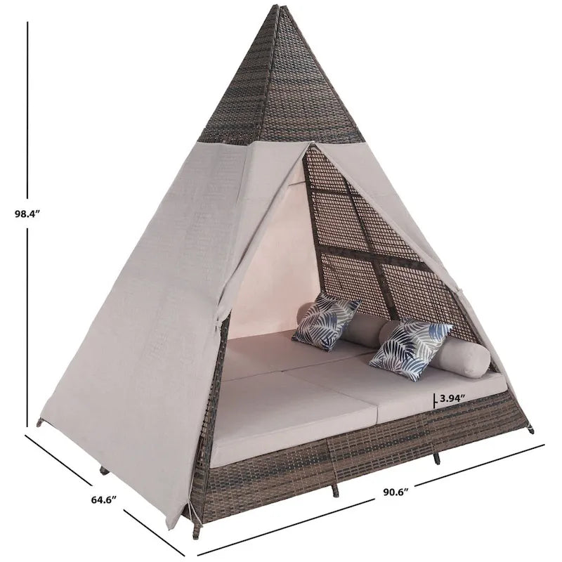 SAFAVIEH Outdoor Living Bongo Daybed - 91Wx65Dx98H